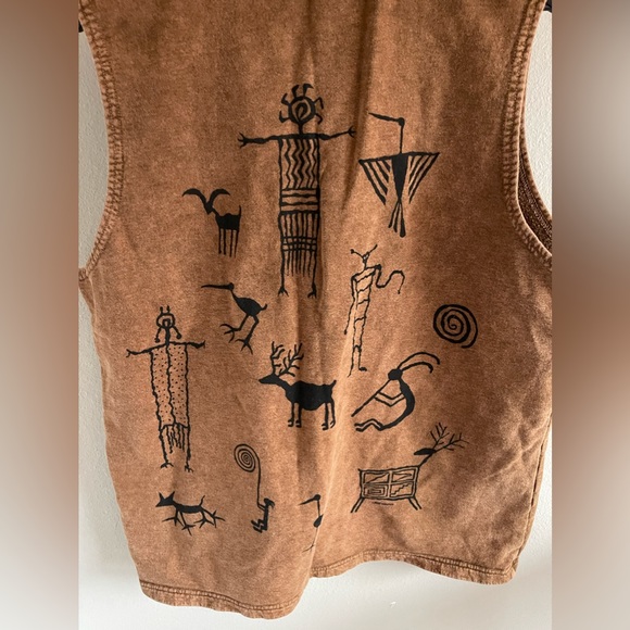 Vintage Womens Bfofo Sketch Design Vest - Large - Picture 6 of 7
